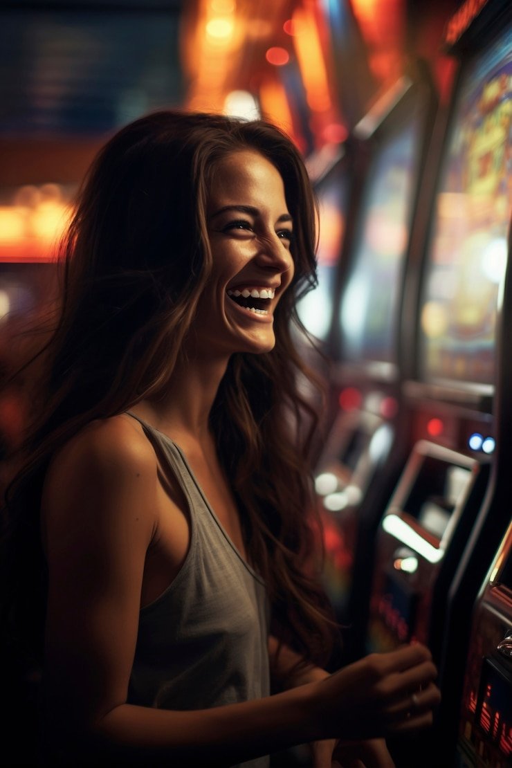 Layar kasino langsung mpo1212 menampilkan meja blackjack dengan dealer profesional